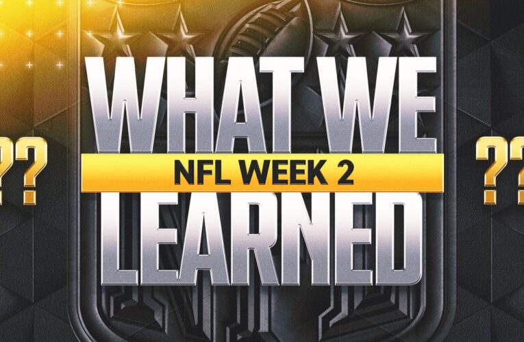 NFL Week 2: What We Learned from the Sunday games