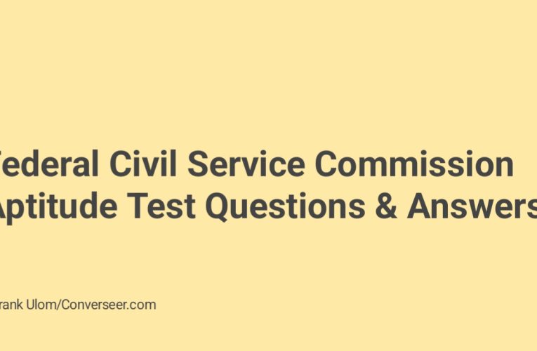Download Federal Civil Service Commission (FCSC) Aptitude Test Questions & Answers – Converseer