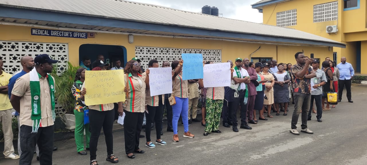 Calabar Neuro-Psychiatric Hospital's workers draw line with CMD