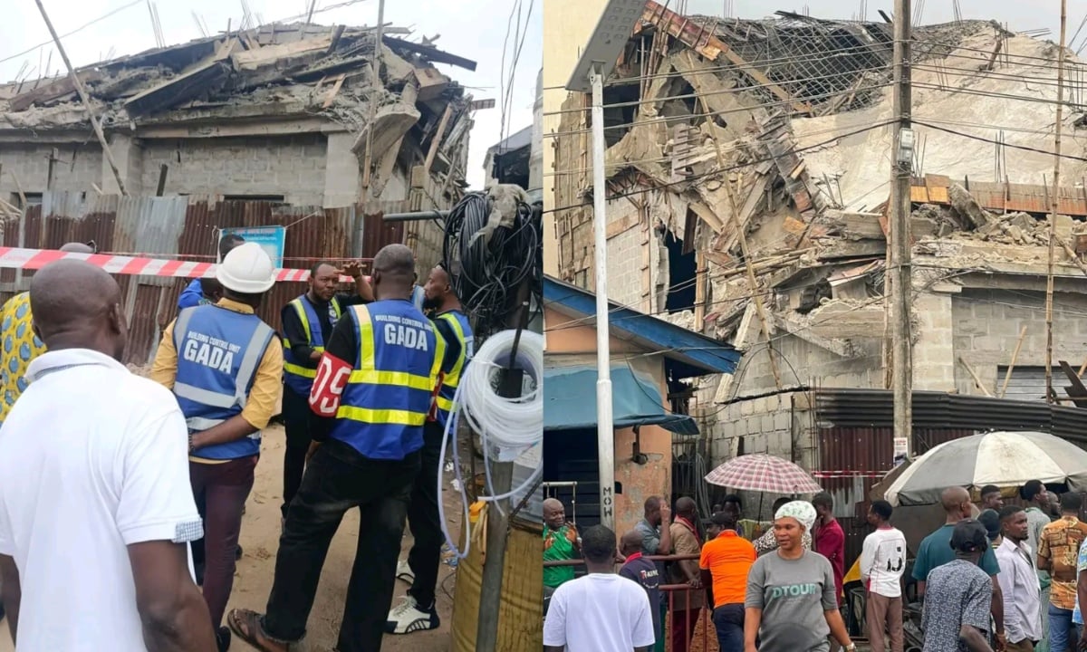 Residents demand government actions as another 3-storey building collapses in Aba